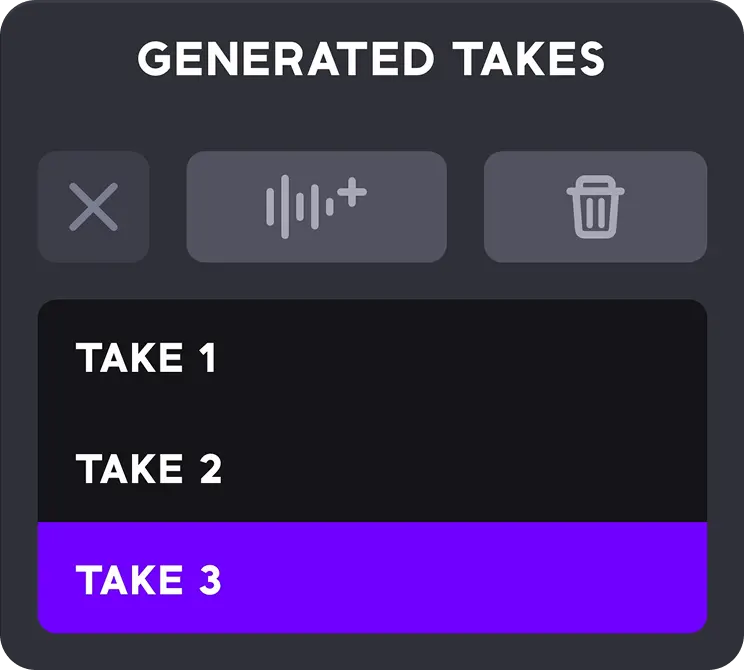 NEW FEATURE – Takes V1